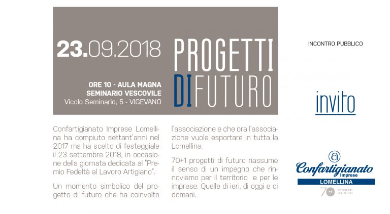 70+1 progetti di futuro: domenica 23 settembre festeggiamo insieme le imprese