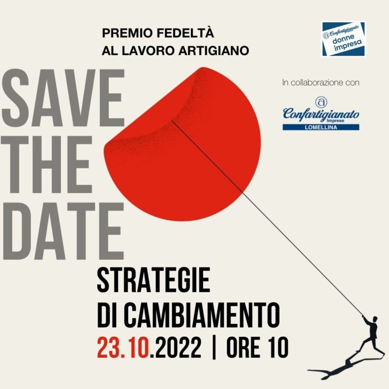 Premio Fedeltà al lavoro Artigiano e Talk del Movimento donne: vi aspettiamo il 23 ottobre
