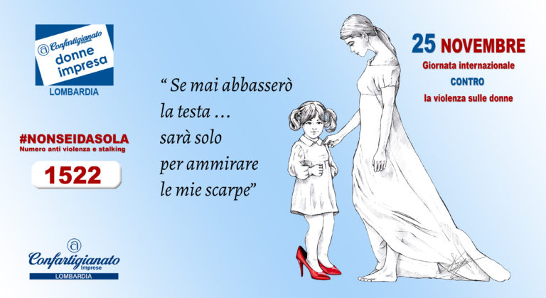 Non sei da sola: Confartigianato sta con le donne contro la violenza