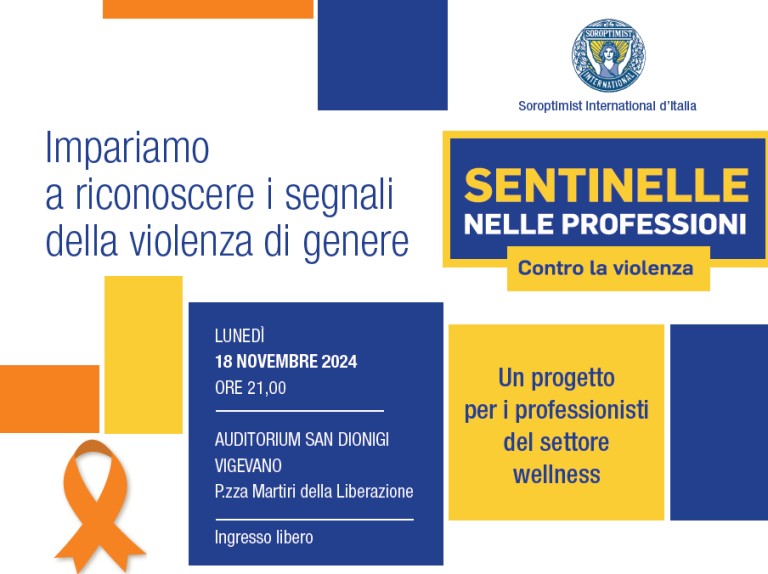 Sentinelle nelle professioni: presentazione il 18 novembre